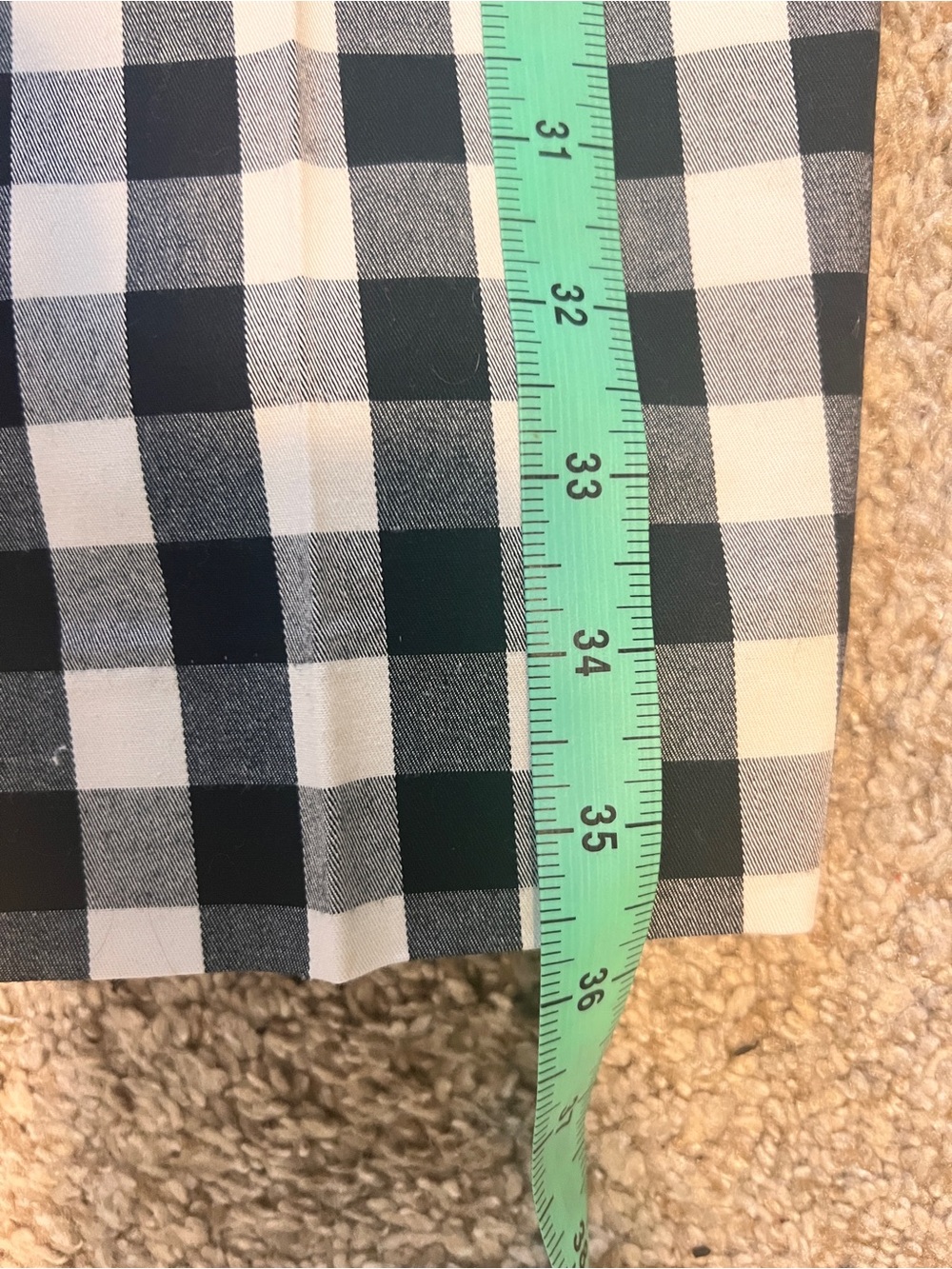 Ann Taylor The Crop Pants Womens Size 0 Black White Gingham Check Ankle Work - Picture 8 of 8